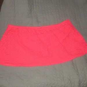 Neon Pink Swim Skirt